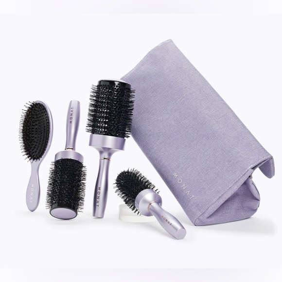 •NEW•Monat 4 Piece Brush Set & Heat Resistant Case - Picture 1 of 6